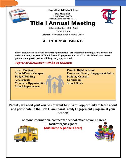 Title 1 Annual Meeting